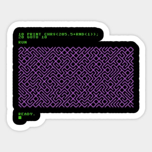 C64 maze generator Sticker